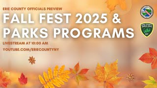 Erie County Officials Announce Return of Fall Fest
