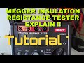 HOW TO USE MEGGER INSULATION TESTER or insulation resistance tester. /UNI T / ELECTROMECHANICAL