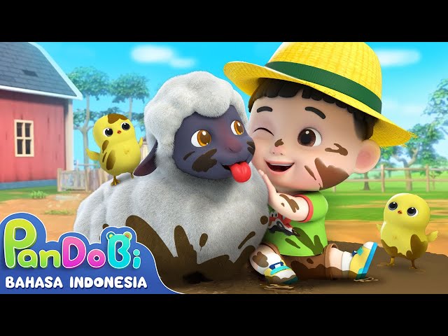 Aku Suka Bermain Bersama Domba Kecil | Lagu Hewan Anak | Lagu Anak | Super Pandobi Bahasa Indonesia class=