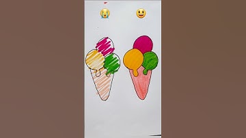 💖💛💚🍦||😭❎😃✅||#youtubeshorts #ytshorts #shorts #artandcraft