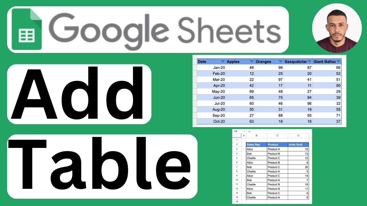 How to Make a Table in Google Sheets - Easy to Follow - YouTube