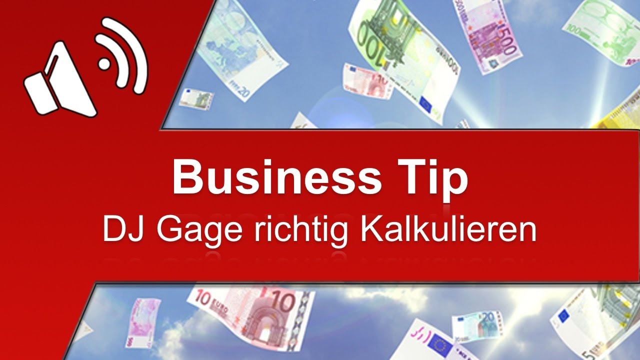 Wie kalkuliert man seine Gage als mobiler DJ?