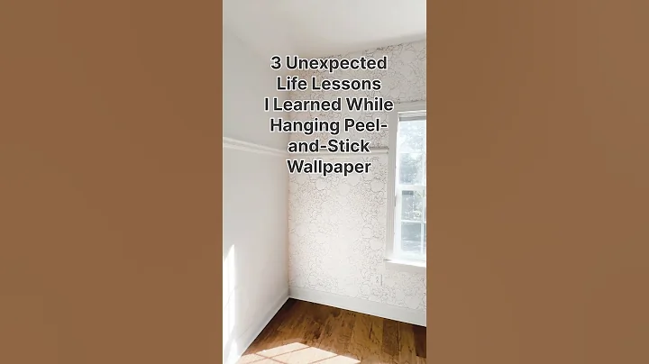 Life Lessons from Peel and Stick Wallpaper | Home Improvement & DIY | Linked tips in pinned comment