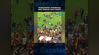 Fenerbahçe Maçı Sonrası Trabzonsporlu Taraftarla Sahaya Indi