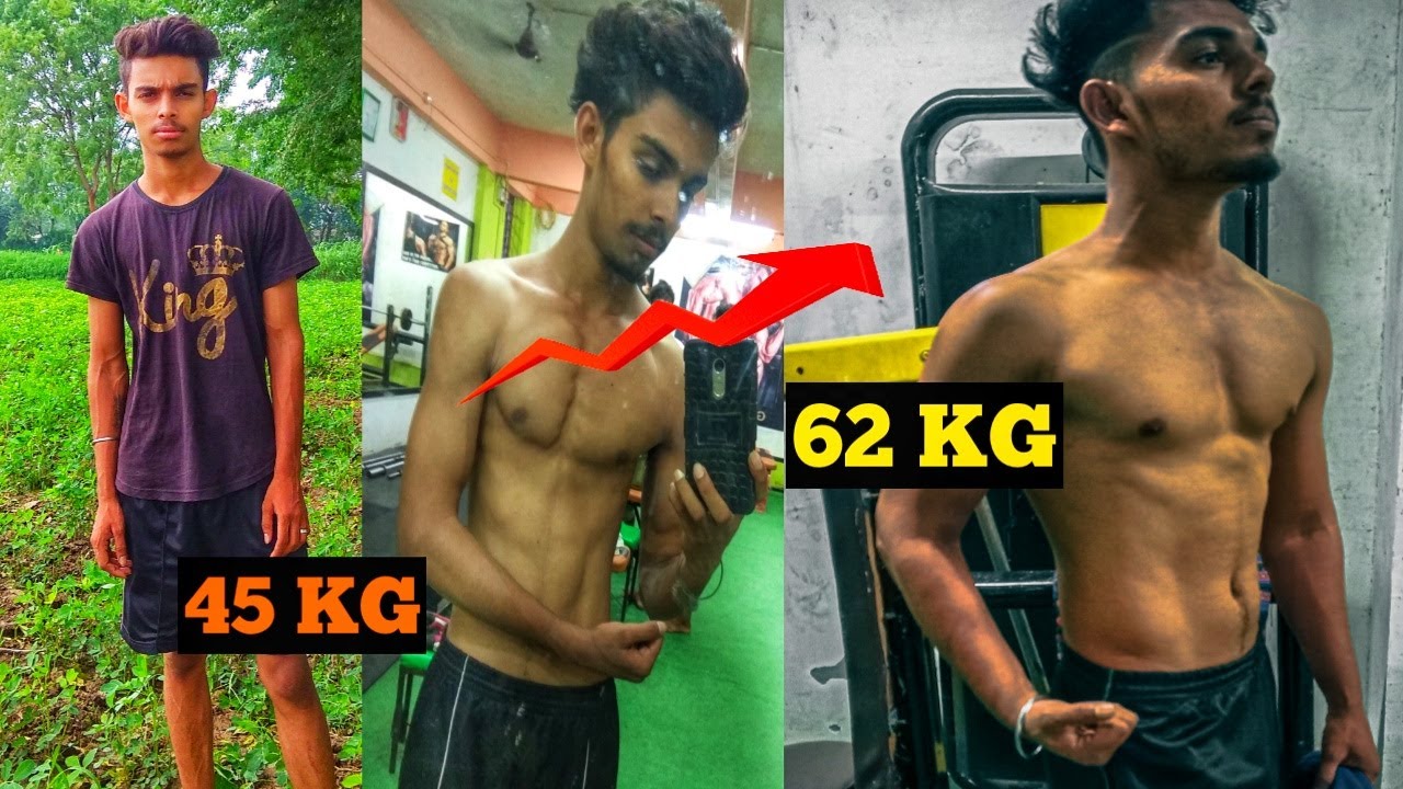 6 months natural body transformation 45 to 62 kg skinny to fit ...