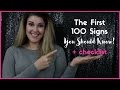 The first 100 signs you need to know