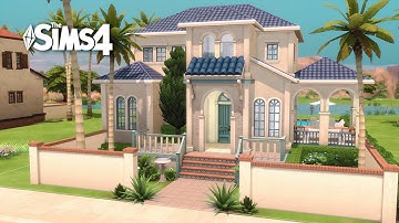 Mediterranean Rental | Base game only | Sims 4 stop motion build | No CC