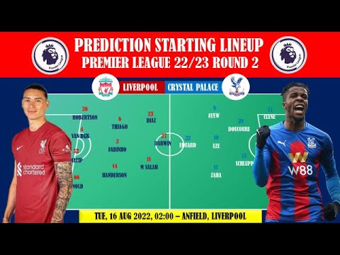 LIVERPOOL VS CRYSTAL PALACE – LIVERPOOL PREDICTED LINEUP | PREMIER LEAGUE ROUND 2