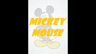 DRAWING ROBOT | mickey mouse | time lapse 16.9x | bachin draw st2039