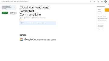 Qwiklabs | Cloud Run Functions: Qwik Start - Command Line [GSP080]