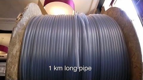 The 1km long pipe