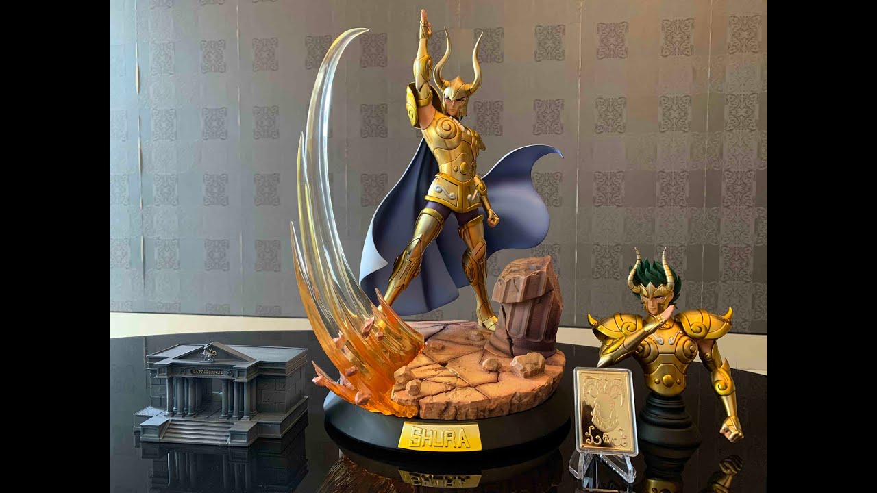 Saint Seiya soul of gold God Cloth Capricorn Shura Resin Statue