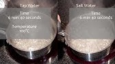 Does Salt Make Water Boil Faster Youtube