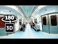 ³ᴰ¹⁸⁰ Walking in Subway System , to Paulista Avenue - 3D 180° Vídeo Experience 4K