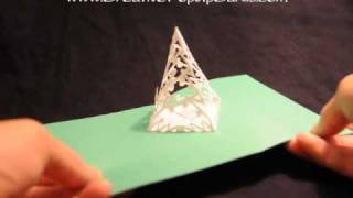 Christmas Pop Up Card: Complex Pyramid Tree