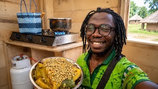 Building My Dream Log Cabin Kitchen & Eating Traditional Village Food 🍲🏡