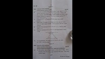 Class 7 Math S.A.2 question paper