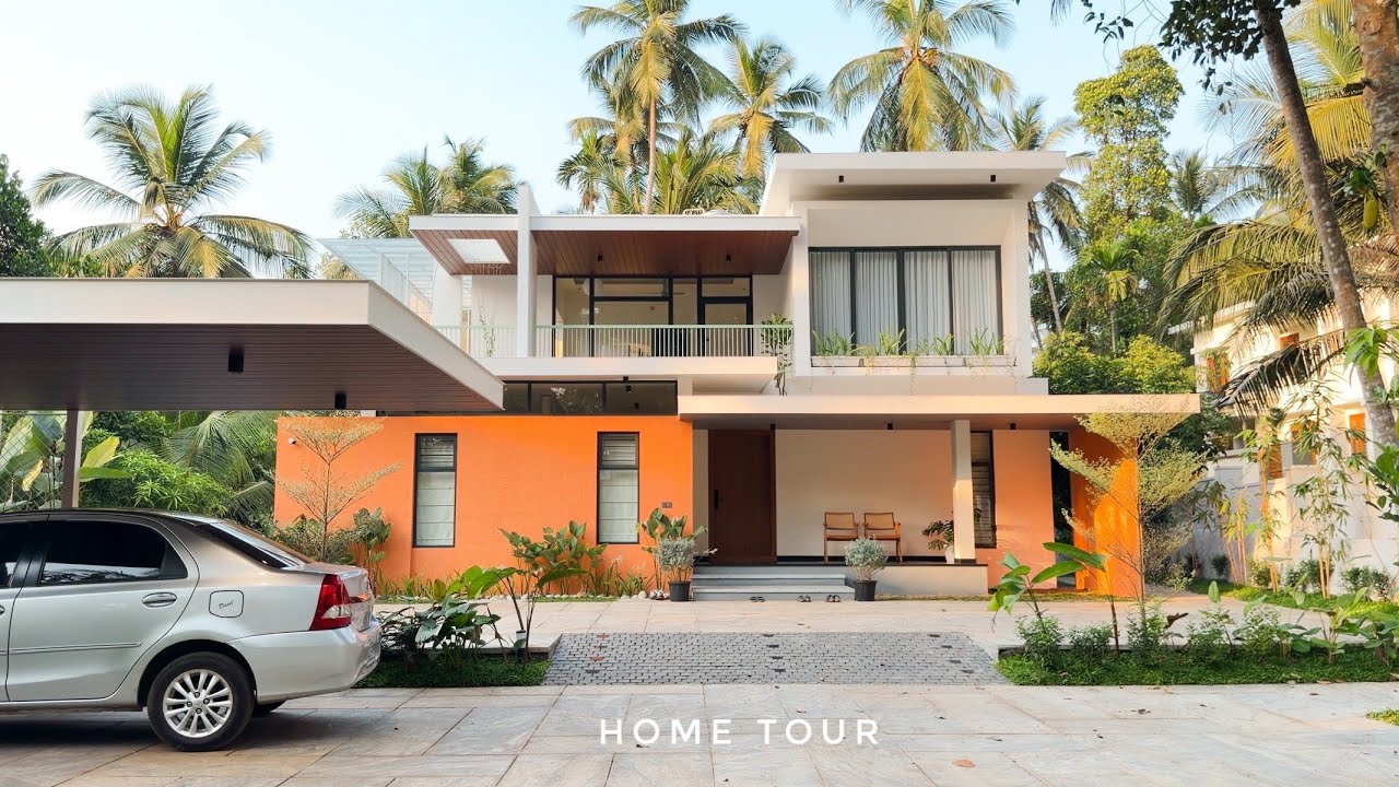 2500 സ്‌ക്വയർ ഫീറ്റിൽ ഒരു ഉഗ്രൻ വീട് 😍🥰| Modern Contemporary Kerala Home | Ens Architect 
