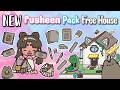 NEW Pusheen Pack FREE House 🐱✨ Cozy Aesthetic Home Design 💖 Toca Boca House Ideas