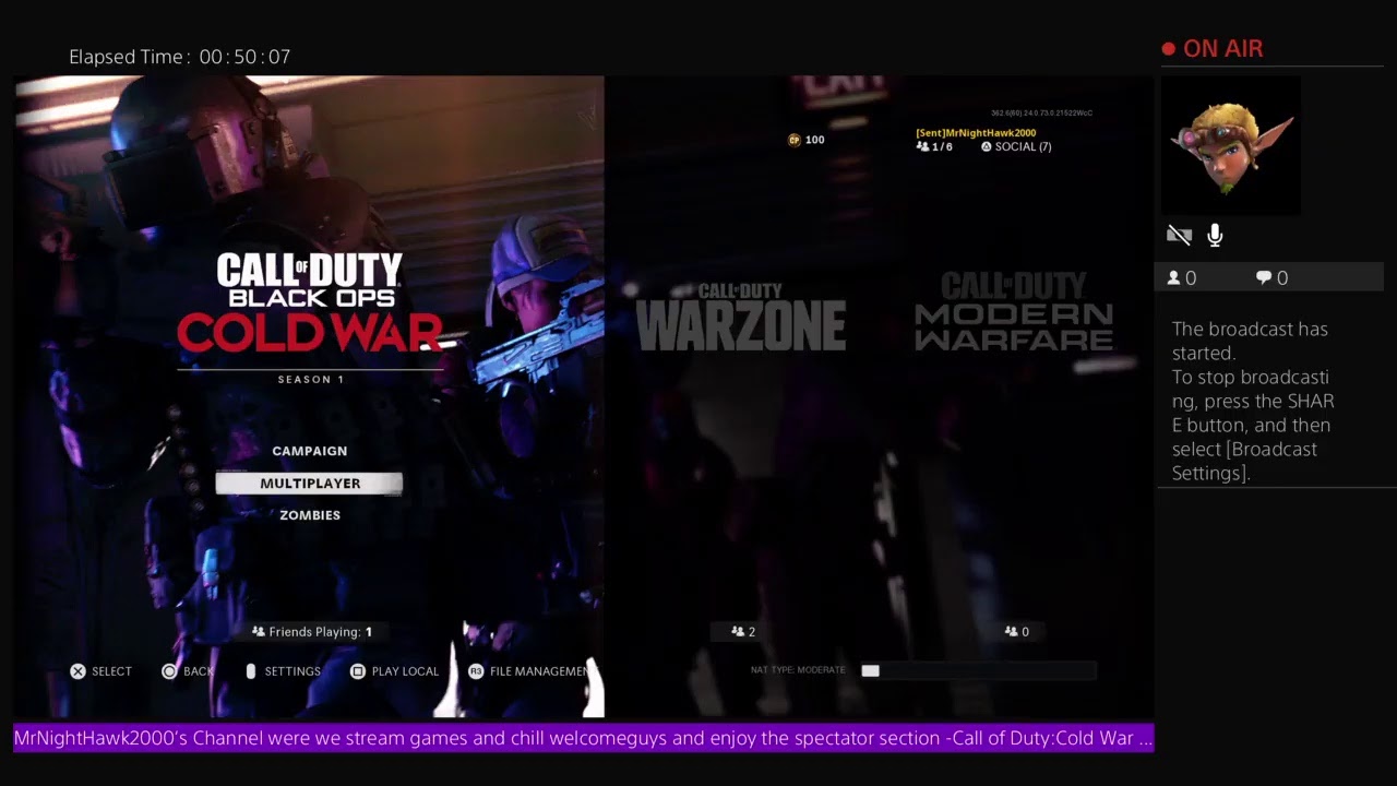 Call Of Duty "Cold War" Vtol Grinding Livestream MrNightHawk2000