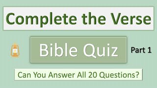 Bible Quiz - Complete the Verse (Part 1). Do you know these Bible verses? screenshot 4