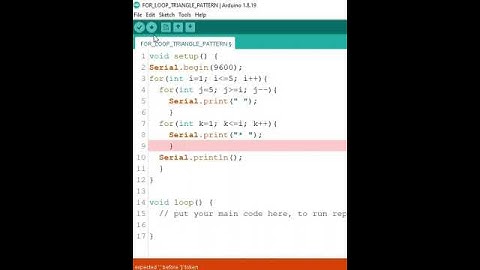 Pascal Triangle using Arduino