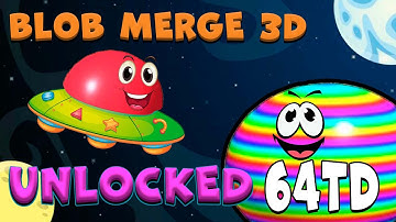 Blob Merge 3D | Unlocked 64Td | walkthrough/gameplay