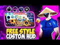3 FINGER CUSTOM HUD CODE 🤯 BEST FREESTYLE 3 FINGER CUSTOM HUD ☠️ || AFTER UPDATE HUD CODE 🔥