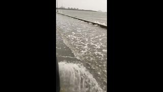 Beach Boulevard flooded in Pascagoula