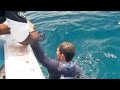 fisherman pulled overboard by giant fish ft kanalgratisdotse