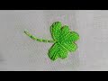 Unique leaf embroidery design for beginners step by step||Leaf embroidery design full tutorials.