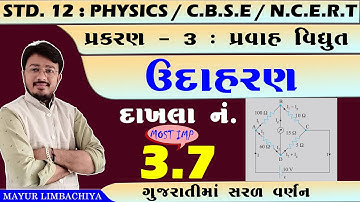 12 SCIENCE PHYSICS | CHAPTER 3 | EXAMPLE 3.7