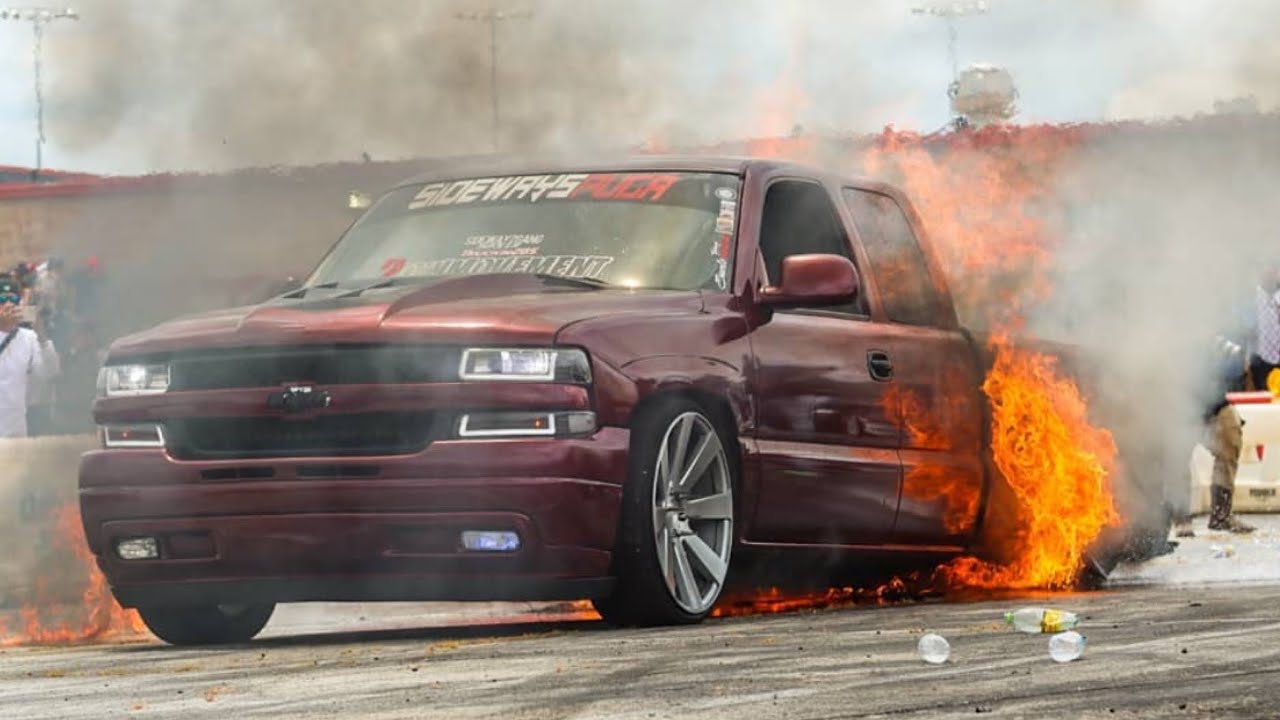 I Almost Caught On Fire Inside A Burning Truck !! - YouTube