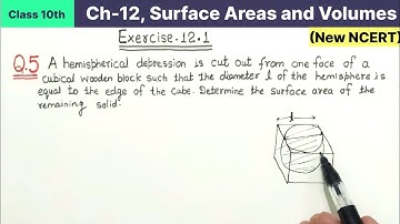 Class 10th Chapter 12 Surface Areas and Volumes Exercise 12.1 Question 5 New NCERT Maths CBSE Board