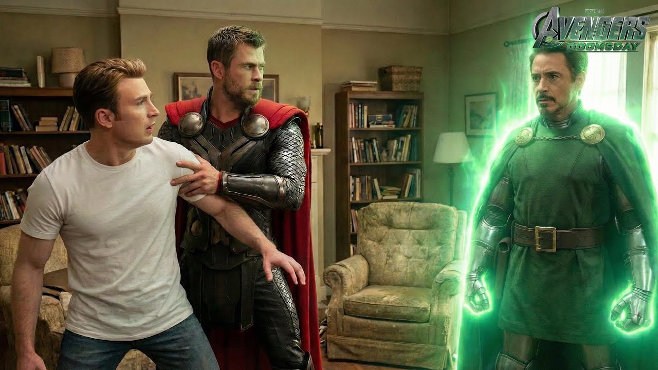 Thor shatters all realities created by Doctor Doom Stark with Stormbreaker