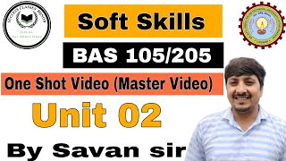 Soft Skills | BAS105 | Unit 2 | One shot (Master Video) | Listening and Speaking Skills | Savan Sir screenshot 5