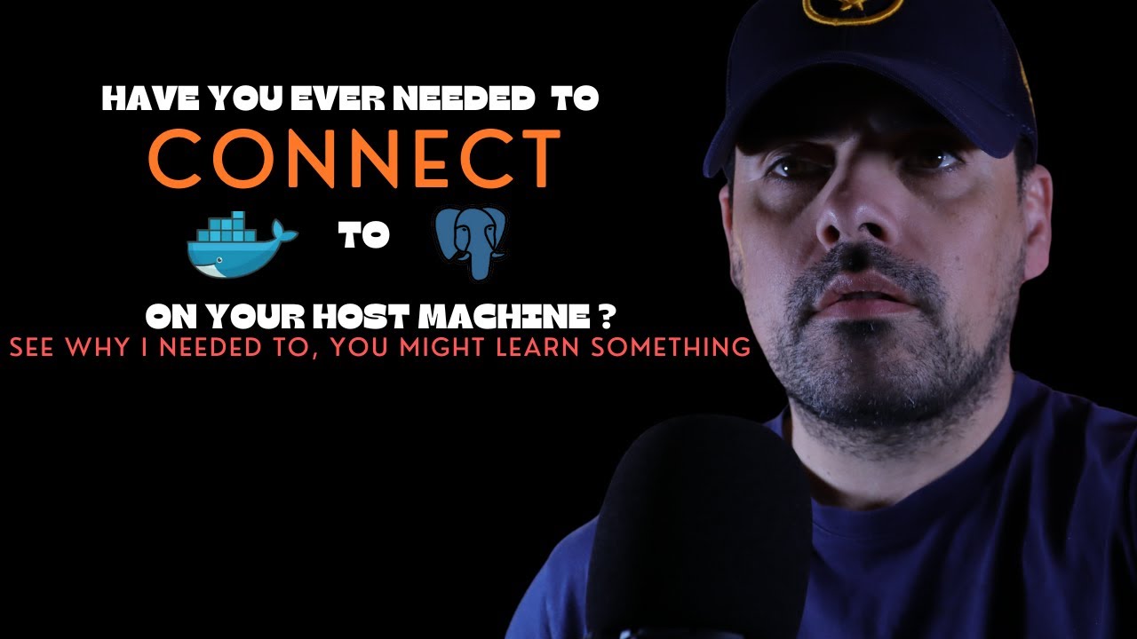 connect docker to postgres on host machine - YouTube