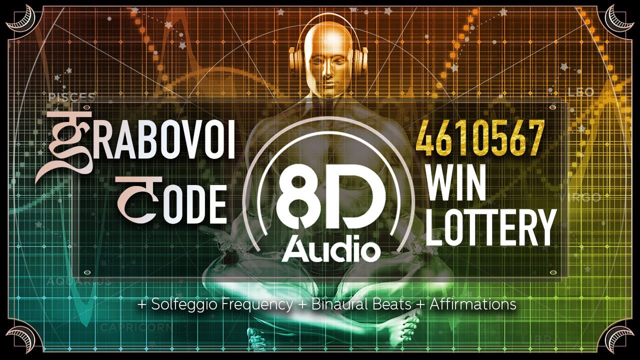 [8D AUDIO] Grabovoi Numbers To WIN LOTTERY | USE HEADPHONES with GRABOVOI Codes