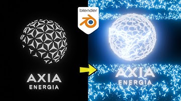 Algo estranho aconteceu quando modelei o logo da Axia Energia no Blender