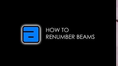 Renumber Beams. akses RCBD - Reinforced Concrete Building Design Software.