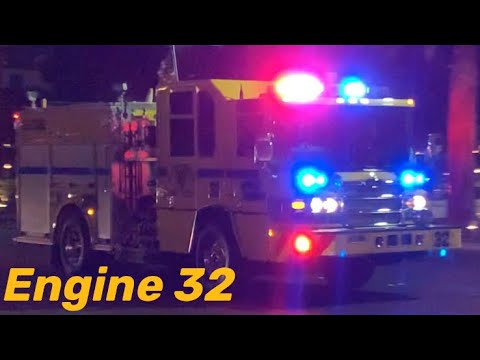 Clark County Fire Department Engine 32 Responding Code 3! - YouTube