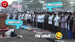 BIKIN SAKIT PERUT😂! Detik-detik Kejadian Bikin Ngakak Saat Sholat Idul Fitri 2023 | Momen Lucu