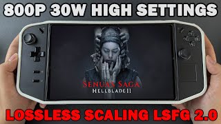 Legion Go: Senua’s Saga: Hellblade II with Lossless Scaling on Internal & External Monitor!