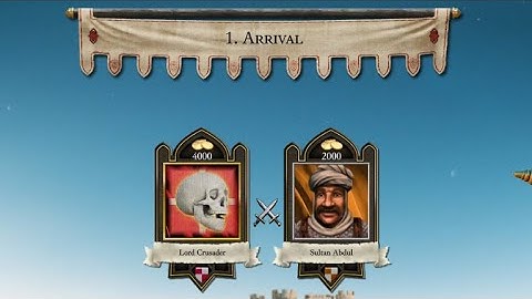 STRONGHOLD CRUSADER : DEFINITIVE EDITION (1. ARRIVAL, VERY HARD)