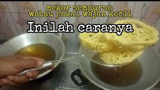 Cara goreng kerupuk di wajan kecil