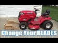 Change Your Riding Lawn Mower Blades Without Taking Off the Deck - Troy-Bilt Pony