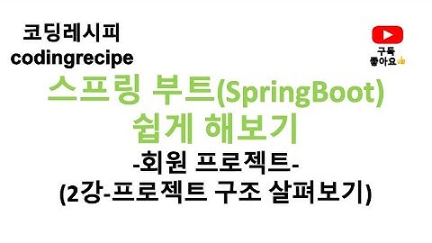 [스프링부트 회원 프로젝트] 02_프로젝트 구조 살펴보기(springboot, mysql, jpa, login)