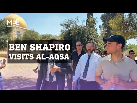 Conservative figure Ben Shapiro prays at Al-Aqsa Mosque