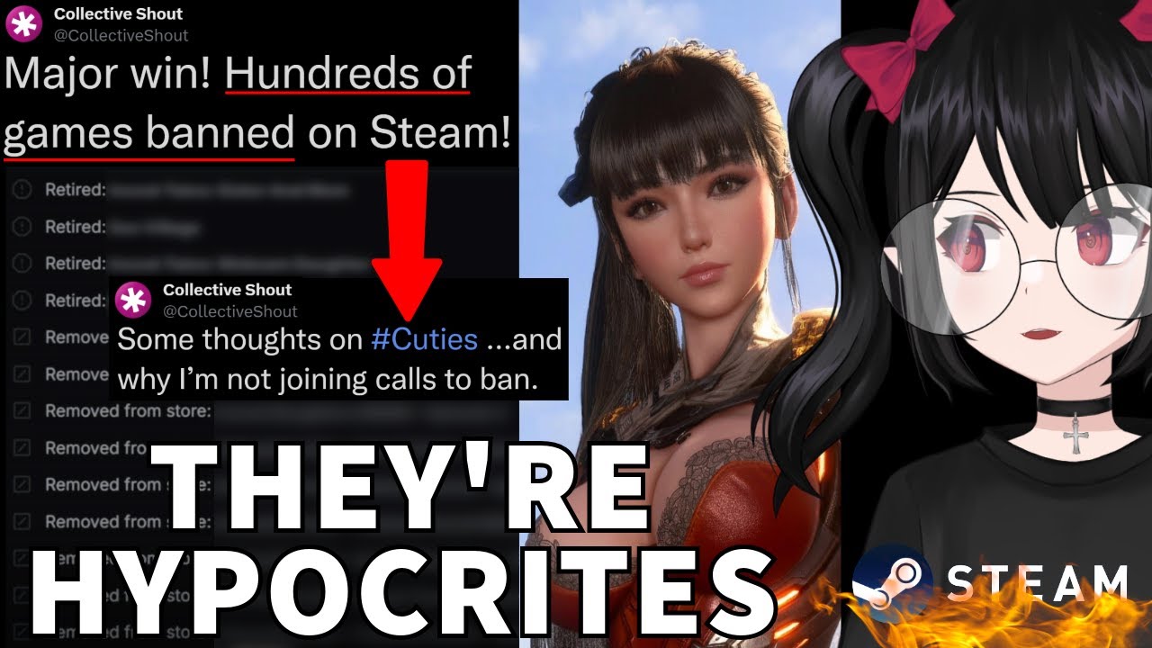 Steam подчиняется лицемерной феминистской группе и устанавливает новый стандарт цензуры