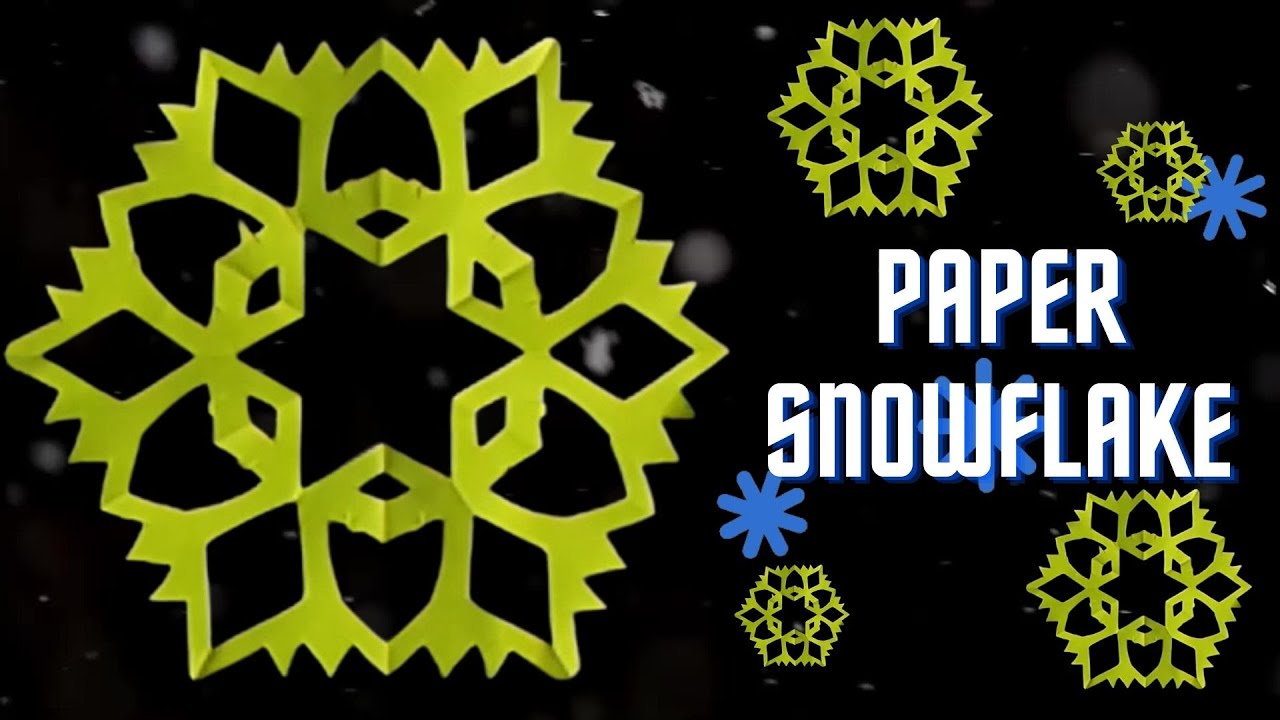 How to Make a Paper Snowflake (14) / Origami School YouTube